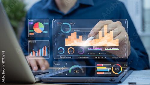 Business and technical analysts can use charts, indicators and KPIs with the business analysis dashboard to analyze performance and generate depth reports for managing big data operations.