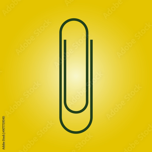 Paperclip trendy artwork attractive abstract vector illustration colorful applicable design