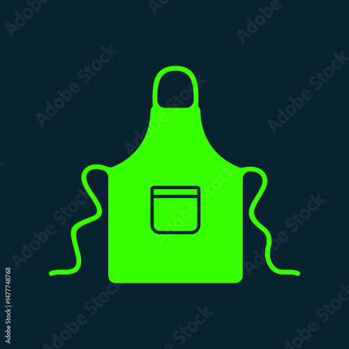 Apron with pocket trendy artwork handsome abstract vector illustration colorful applicable design