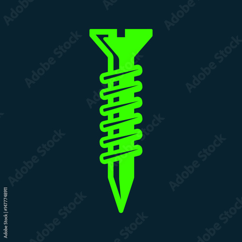 Screw trendy artwork handsome abstract vector illustration colorful applicable design