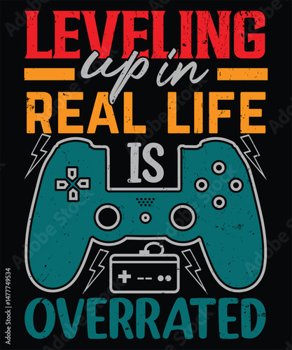 Leveling up in real life is overrated graphic design