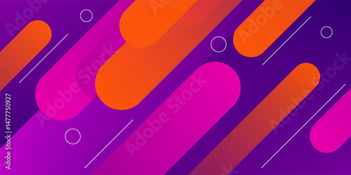 Abstract colorful diagonal background design. Dynamic shapes composition.vector
