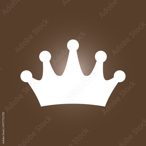 Crown trendy artwork cute abstract vector illustration colorful applicable design