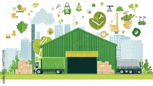 Green supply chain management emphasizes optimizing sustainability throughout the entire process.