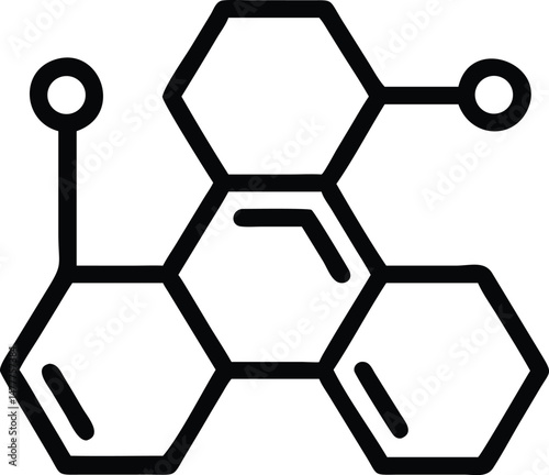 Abstract geometric hexagonal pattern with a modern 3D honeycomb structure, ideal for technology and business design elements