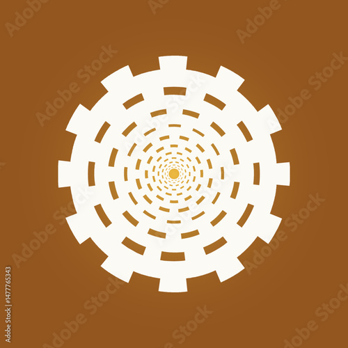 Gear trendy artwork lovely abstract vector illustration colorful applicable design