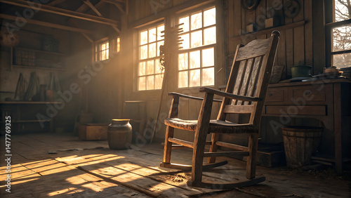 interior of the old house