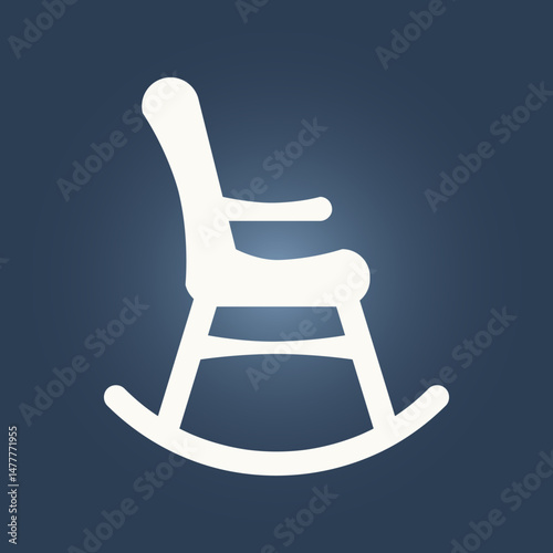 Chair trendy artwork pleasant abstract vector illustration colorful useful design