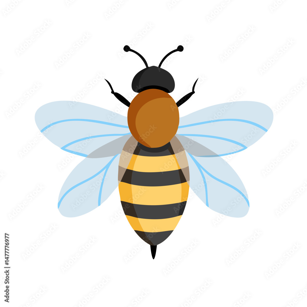 Fototapeta premium Bee: The Diligent Pollinators of Nature