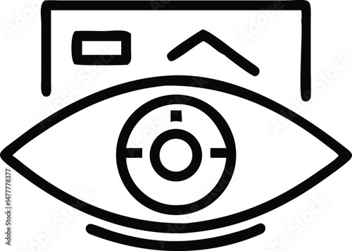Ad Box Eye View Icon
