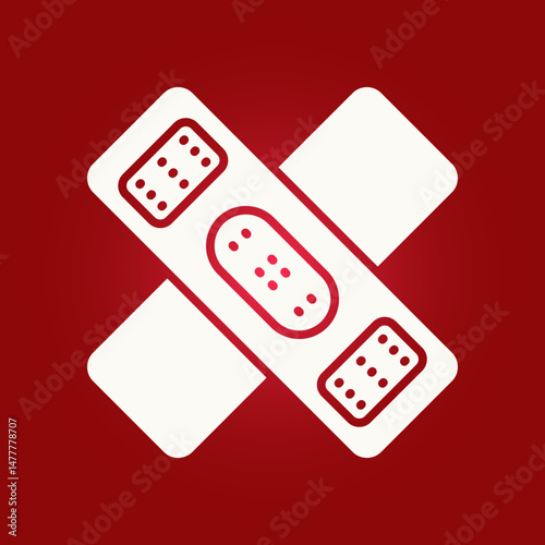 Bandage trendy artwork beautiful abstract vector illustration colorful applicable design