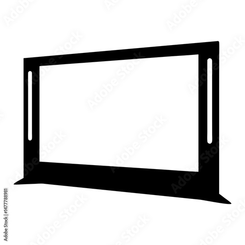 home theater systemvector silhouette icon - perfect for electronics-themed crafts, decals, or SVG projects.