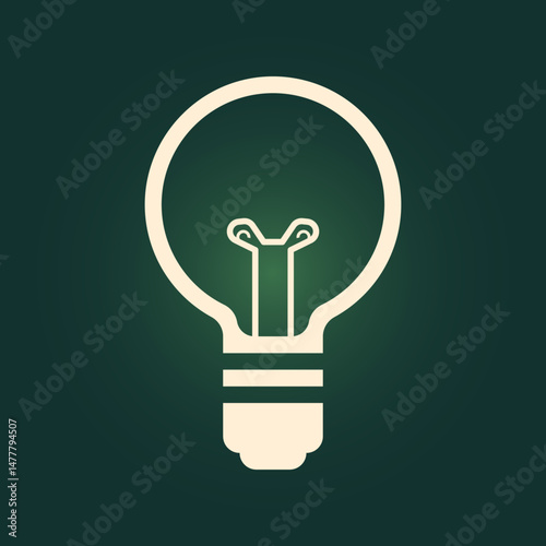 Light bulb trendy artwork handsome abstract vector illustration colorful practical design