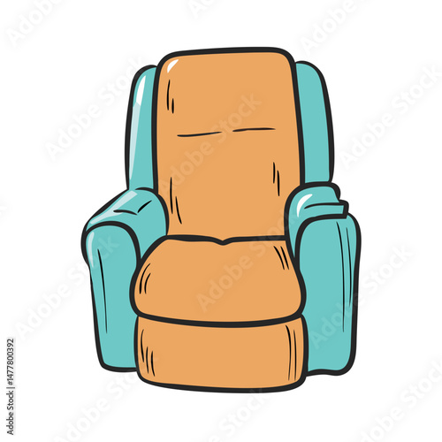 recliner chair icon, recliner chair vector illustration-simple illustration of recliner chair, perfect for recliner chair logos and icons