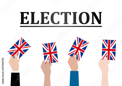 Election in the United Kingdom. Election Concept. Vector Illustration.