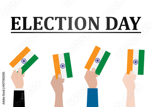 Election in the India. Election Concept. Vector Illustration.