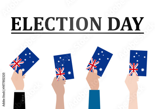 Election in the Australia. Election Concept. Vector Illustration.
