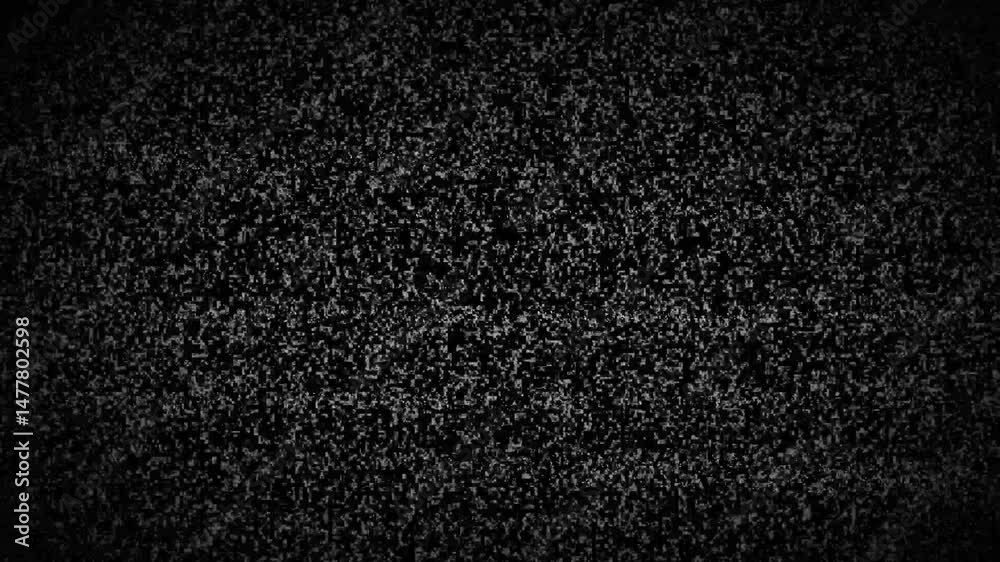 Noise on a old TV screen. tv screen noise glitch effect. Glitch static white noise television . Detuned analog televisor No signal TV , Noise tv screen pixels interfering signal ,Analog Static Noise