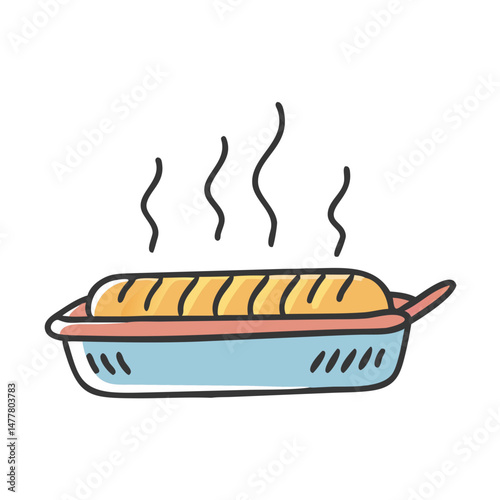 roasting pan icon, roasting pan vector illustration-simple illustration of roasting pan, perfect for roasting pan logos and icons
