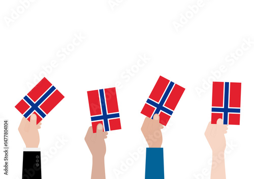 Election in the Norway. Election Concept. Vector Illustration.