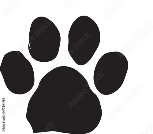 Black Cat Foot Print SHADOW