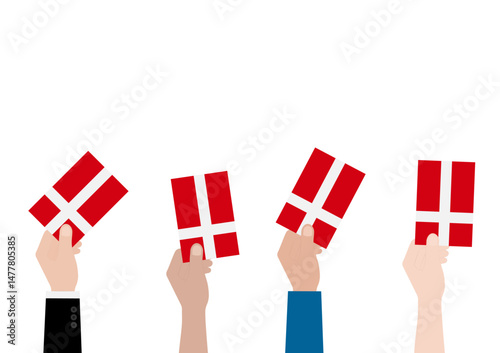 Election in the Denmark. Election Concept. Vector Illustration.