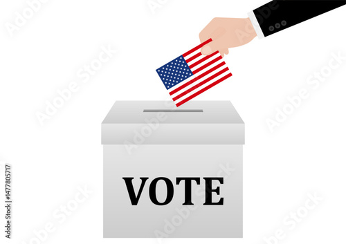 Presidential Election in the USA. Election Concept. Vector Illustration.