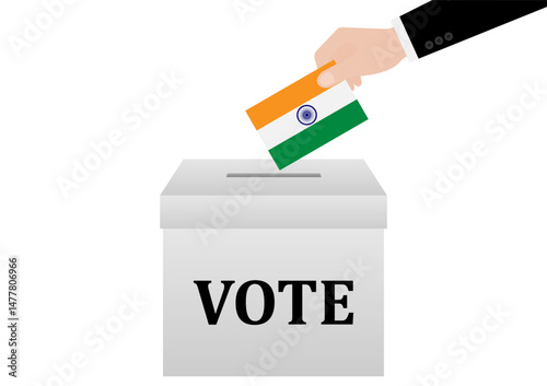 Election in the India. Election Concept. Vector Illustration.