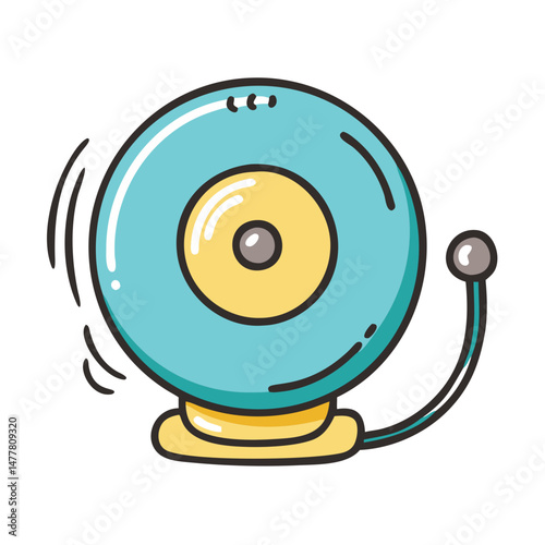 school bell icon, school bell vector illustration-simple illustration of school bell, perfect for school bell logos and icons