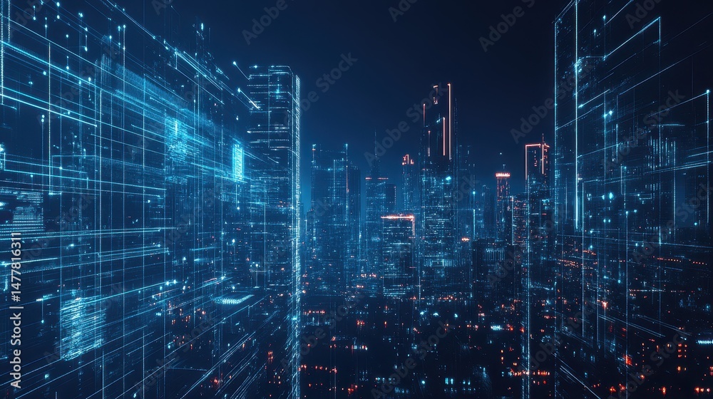 Smart cities and network connectivity focus on integrating technology for urban efficiency. Smart cities and network connectivity focus on integrating technology for urban efficiency.