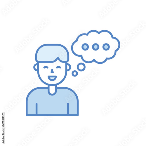 Thinking  Vector icon