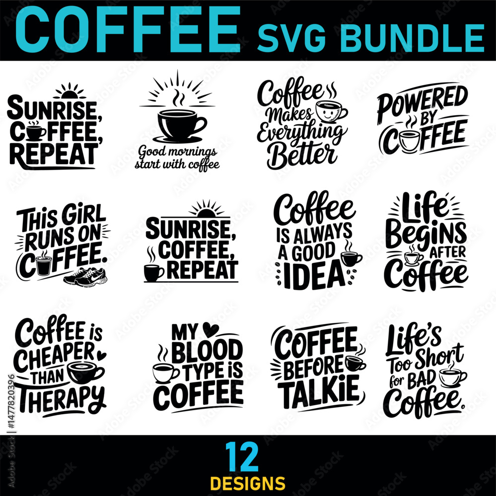 Fototapeta premium COFFEE svg bundle