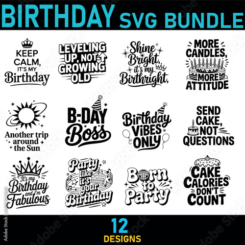 BIRTHDAY svg bundle