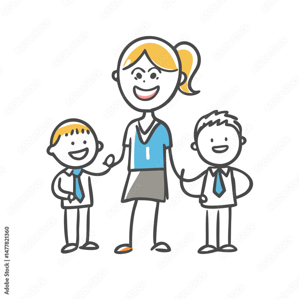 smiling teacher with students icon, smiling teacher with students vector illustration-simple illustration of smiling teacher with students, perfect for smiling teacher with students logos and icons smiling teacher with students icon, smiling teacher with students vector illustration-simple illustration of smiling teacher with students, perfect for smiling teacher with students logos and icons