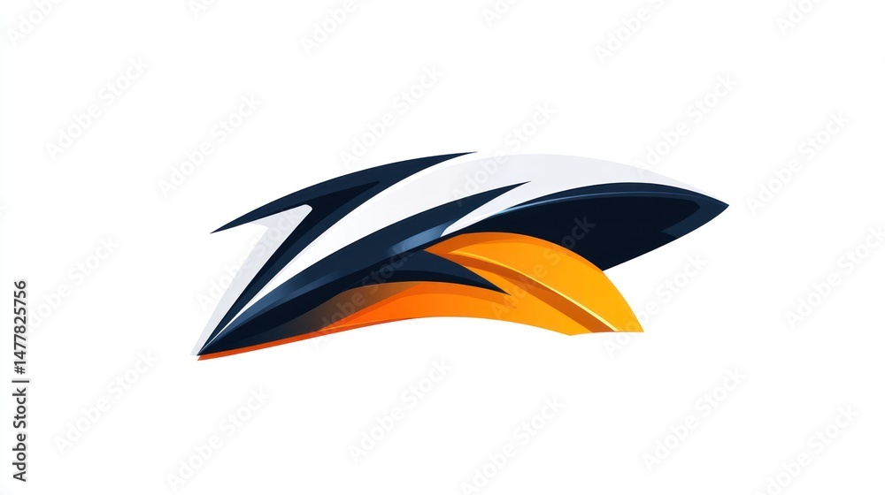 Obraz premium Abstract helmet graphic design