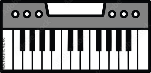 piano keys vector illustration