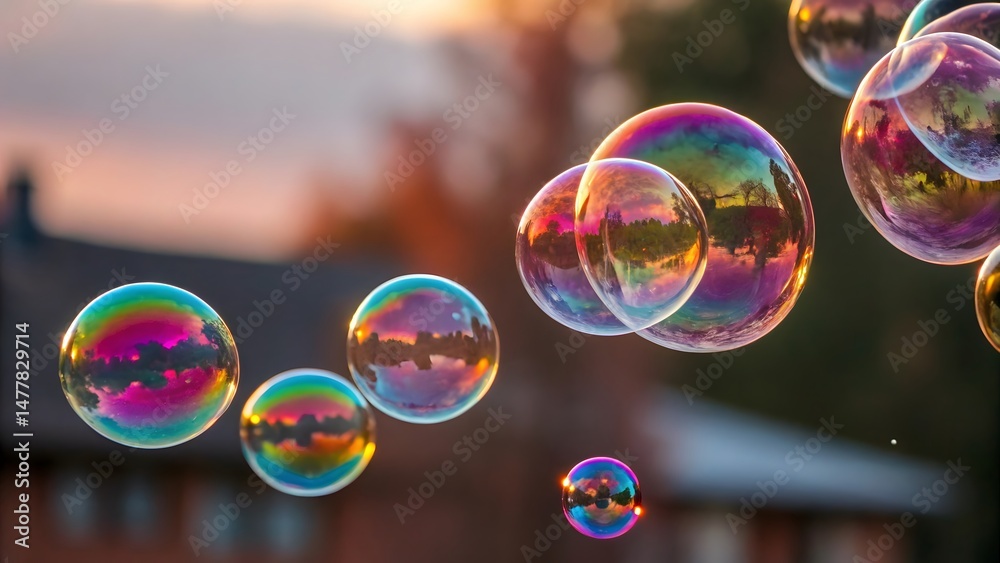 Rainbow Bubbles in Air Rainbow Bubbles in Air