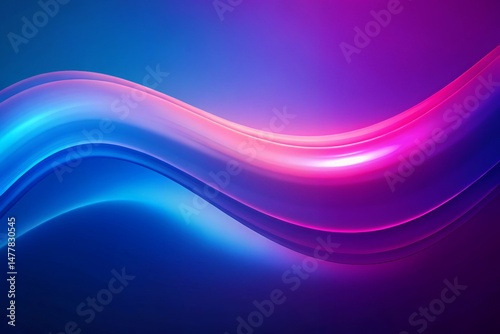Wallpaper Mural Abstract Smooth Wave Background Vibrant Blue and Pink Gradient Torontodigital.ca