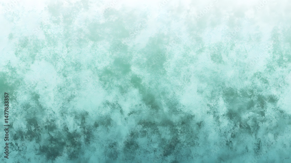 Fototapeta premium Muted teal and gray mottled abstract background.