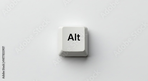 Close-up of an Alt key from a computer keyboard