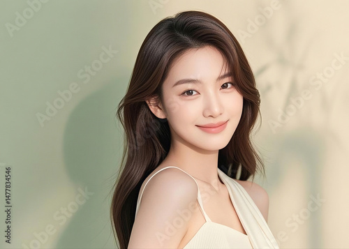 여성 아름다움 얼굴 피부 헤어 Woman Beauty Face Skin Hair