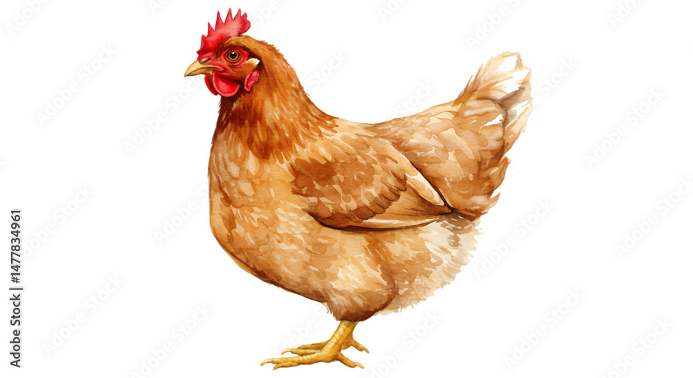 Fototapeta premium chicken isolated on white