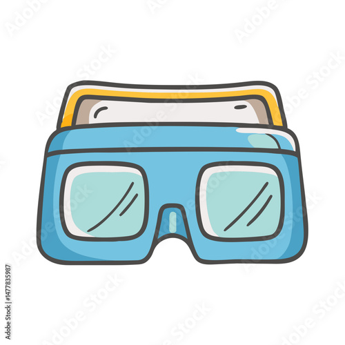 stereoscope viewer icon, stereoscope viewer vector illustration-simple illustration of stereoscope viewer, perfect for stereoscope viewer logos and icons