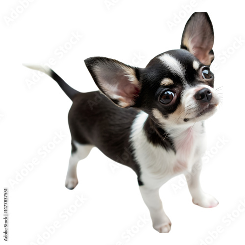 Chihuahua Adorable Puppy’s Isolated on Transparent Background