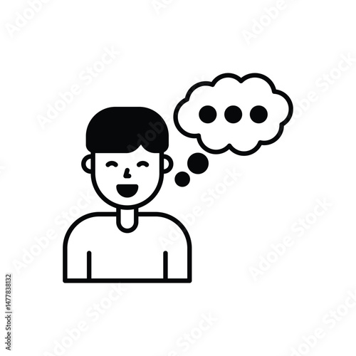 Thinking  Vector icon