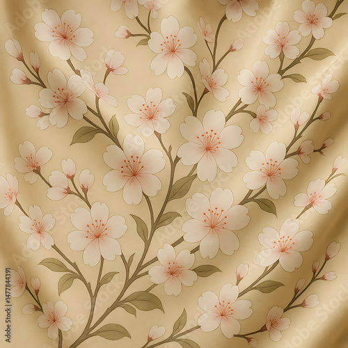 abstract floral background with flowers