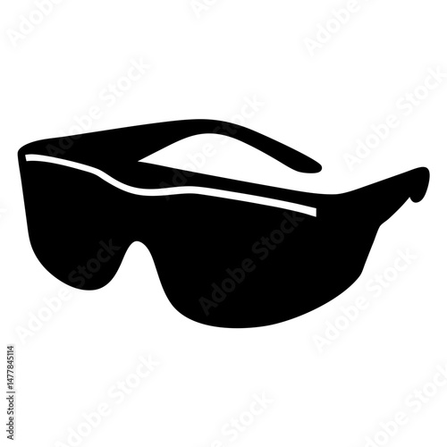 smart glasses chargervector silhouette icon - perfect for electronics-themed crafts, decals, or SVG projects.