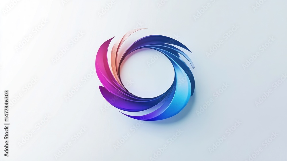 Abstract swirling ring Abstract swirling ring