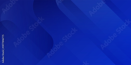 Abstract blue background with glowing geometric lines. Modern blue gradient square shape design. Futuristic technology concept. modern trendy design in Vector Illustration
