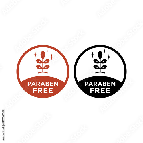 Paraben Free Sign icon vector